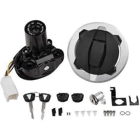Ensemble clé de verrouillage du contacteur d'allumage et du réservoir d'essence pour moto Kawasaki Ninja 650 2017-2024 Z650 2017-2024