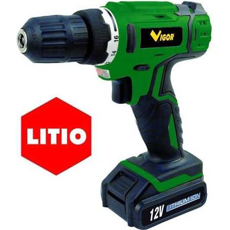 Taladro Vigor Green-Line Tb-12 Litio Volt 12