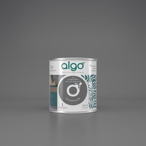 Peinture pour Meuble - Gris Anthracite - 0.5L / Mat