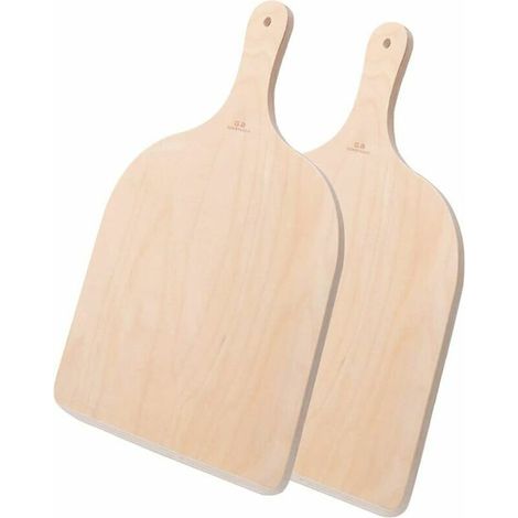 Pelle à pizza en bois pour four, fabrication de pain artisanal et pâtisserie maison, conçue pour un transport sûr et une manipulation stable.-AquaForge (1/5)