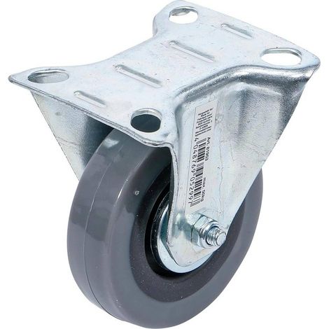 Roue Fixe D.75 mm - Socle à Visser - Résistante et Pratique pour Mobilité Facile, - D-Work