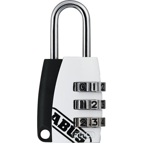 ABUS Zahlen-Vorhangschloss Color 155/20 B/ DFNLIESPP Zinkdruckguss, weiß (1/5)