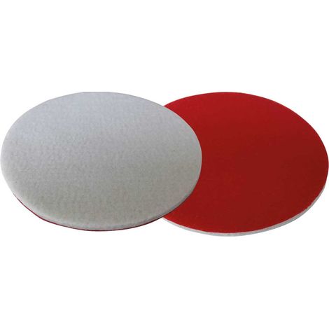 Disco de fieltro autoadherente EDELCO para bases de 180 mm y alta durabilidad.