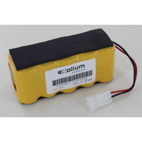 Exalium Premium – Batterie 12V 3Ah NiMh – Connecteur 2 points Tamiya – Compatible Air Force Compact Rowenta RH5488