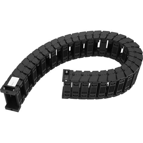 Chaîne porte-câbles à faible bruit, série silencieuse, ligne de remorquage de réservoir, nylon, assemblage amovible, 0,7/1 mètre, S25 x 57, 0,7 mètre (1/5)
