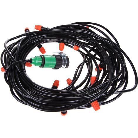 Kit D'arrosage Automatique Par Goutte À Goutte - Tuyau 5 m - Raccord Universel - 15 Embouts Pulvérisateurs Réglables (1/5)