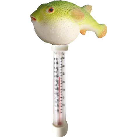 Floating Pool Thermometer Water Temperature Gauge with Marine Animal Design For Indoor and Outdoor Use with Pufferfish Thermometer (1/5)