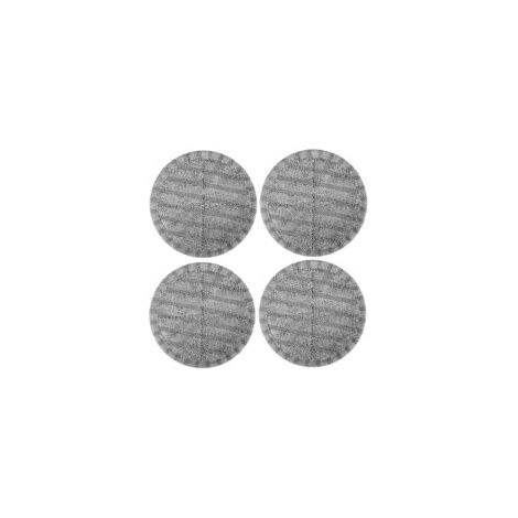 Panno di ricambio in microfibra per mocio elettrico (grigio, 4 pezzi per modelli Dyson V7 V8 V10 V11, adatto per sostituire un panno di 16 cm di diametro)