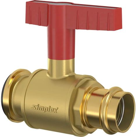 Flamco Valvola a sfera pompa c. maniglia a farfalla DN25 Press 28 PN16 M+V Kontur MS, F10521