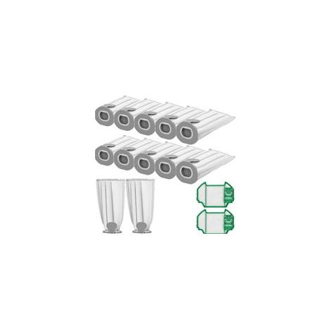 Lot de 12 Sacs en Microfibre compatibles pour Vorwerk VK7S VK7 FP7S FP7-12 Sacs Aspirateur + 2 Filtres Moteur (1/5)