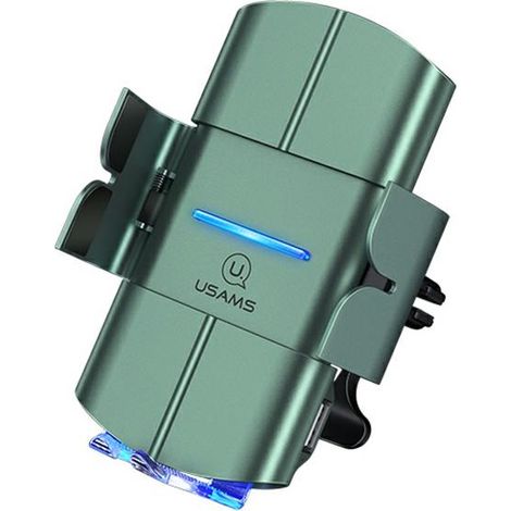 Induktive Autotelefonhalterung USAMS USCD133 10W Automatisch für Starod CD133ZJ02 Lüftungsgitter grüngrün