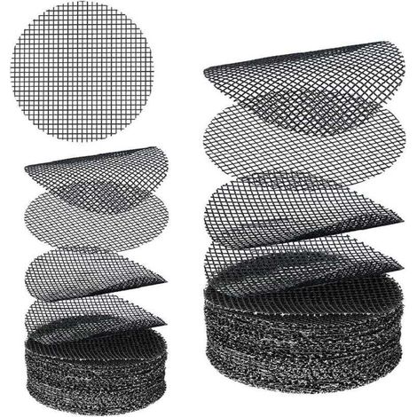 Tapis de Pot de Fleur 40 Pièce Pot de Fleur Trou Maille Jardinage Pot de Fleur en Maille Pad de Pot de Fleur Maille de Pot de Fleur Pad pour Bonsai Jardinage Pots de Fleurs en Mesh pour Plante