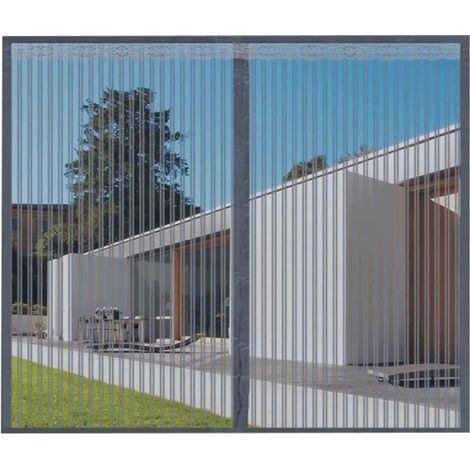 Écrans Magnétiques,Écrans Anti-Moustiques Magnétiques, Barrière Anti-Insectes,Écrans Portables,Moustiquaire pour Windows,200 x 180CM (1/4)