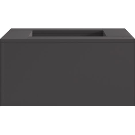 vidaXL Fire Pit Black 60 x 60 x 30 cm Steel