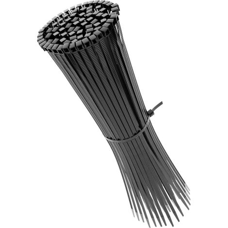Serre Cable 300 Paquets, Taille 150mm x 3mm - Collier de Serrage Plastique Premium à usage intensif - Autobloquant, résistant à la chaleur et aux UV – Idéale pour l'intérieur et l'extérieur H472