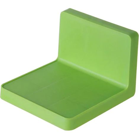 (Vert) Étagère murale multifonction adhésive à monter soi-même, porte-savon et éponge, étagères pour cuisine et salle de bain, sans perçage, compatible avec les télécommandes. (1/5)