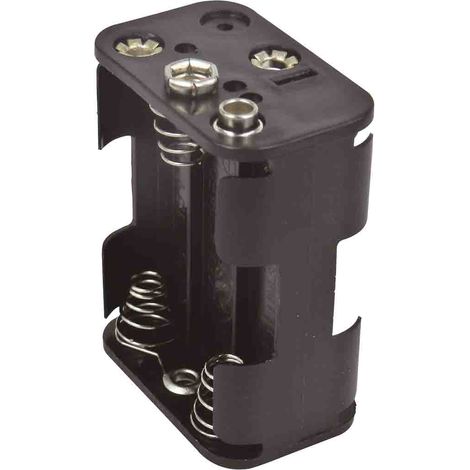 Porte-pile 6 x RS PRO AA, raccordement Montage rapide ( Prix pour 1 )