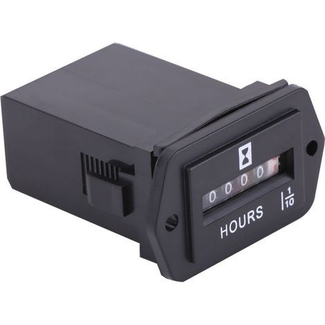 Jauge d'heure mécanique DC 6-80V, pour moteur à essence Diesel, générateur de bateau à moteur HM002 (1/5)