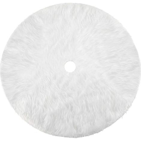 31 Pouces /78cm Jupe de Sapin de Noël Blanc Peluche Neige Décorations d'arbre de Noël Tapis Vacances Couvre Pied Sapin Noel Jupe d'arbre (1/5)