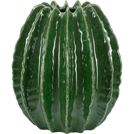 Vaso KohYao, Disegno con Cactus, Diametro 9 cm, Verde (1/5)