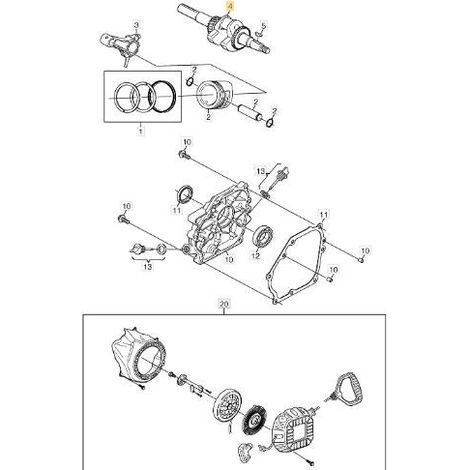 ALBERO MOTORE ORIGINALE STIGA - 118550617/0