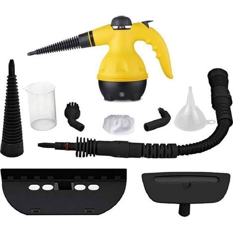 Pulitori a vapore portatili, 350 ml, 1000 W, set 9 in 1 per la pulizia domestica. (1/5)