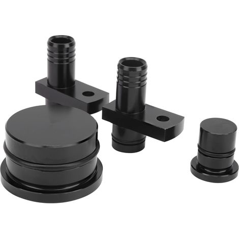 PCV-Anschluss mit Bypass- und Resonatorstopfen für GM Duramax 6.6L (2004,5–2010), schwarz, Motor-Bypass-Kit (1/5)