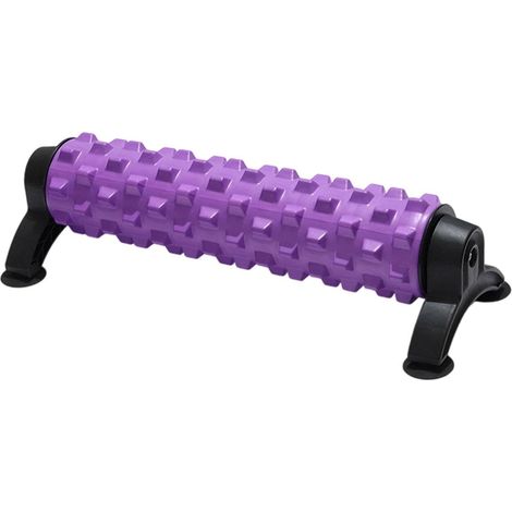 EVA-Schaum-Massagerolle mit Standardsäule, Ganzkörper-Massagegerät für Dehnung, Armübungen, Sport-Pilates – Lila