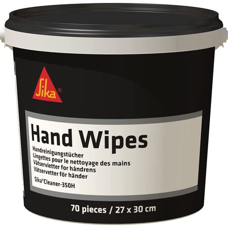 Sika - SikaCleaner-350H, Arancione - Salviette ad alta efficienza per la pulizia delle mani - Delicato sulla pelle - Barattolo da 70 panni (1/4)