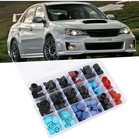 Convient aux kits de 170 pièces de couvercles de noyau de soupape de climatisation automobile, en matériau ABS, compatible avec les interfaces filetées M8, M9, M10, 1/4 et 1/8. (1/3)