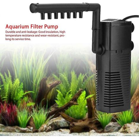 Filtre pour aquarium 5W, pompe submersible, jet d'eau, augmentation de l'oxygénation, prise UE 220-240V (1/3)