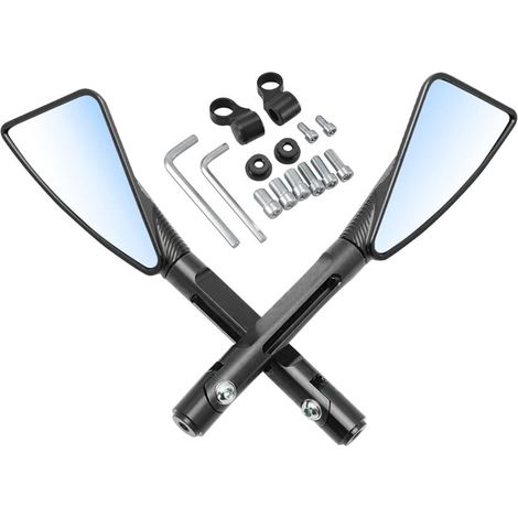 Rétroviseur Noir Triangle Demon Style De Lame CNC Usiné Billette Aluminium 0MM Boulons De Montage Pour Yamaha MT-01 MT-03 WR TDM TDR TW Fazer XJR TDM XJ XTZ V Max WR FZ1 FZ6 FZ6 (1/5)
