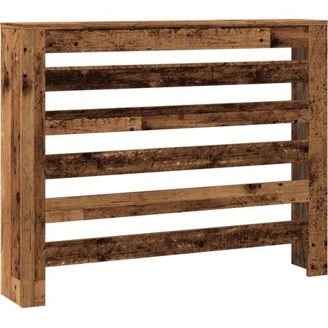 Copritermosifone moderno con mensola decorativa 104 x 20 x 82 cm in legno multistrato vecchio legno 020049778