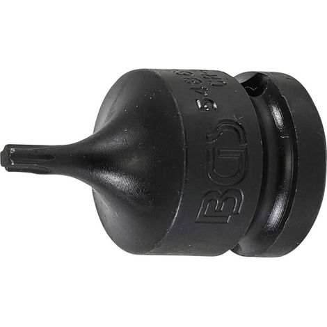 Douille à Embouts à Choc 42 mm - 12,5 mm (1/2), Profil Torx T20 - Résistante et Précise, Acier - D-Work