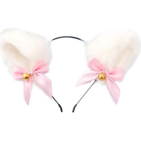 Hübsches kugelförmiges Haarband, trendiges Haarband, niedlicher Haarschmuck (weiß) (1/5)