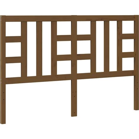 Maison Exclusive - Cabecero de cama madera maciza de pino marrón (1/5)