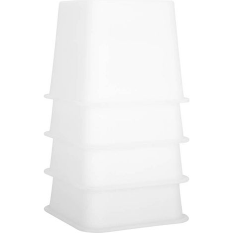 Ensemble de 4 pièces pour rehausser les meubles (outil de réglage de la hauteur pour canapé, fauteuil et fauteuil, blanc, pour surélever les pieds et améliorer la stabilité) (1/5)