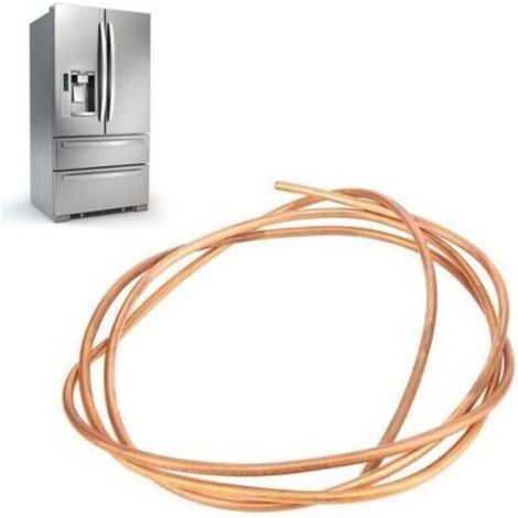 Tuyau de Tube en Cuivre de 2m. Tube de Cuivre 6mm (OD). 5mm (ID). C1100 T2. pour le réfrigérateur. le congélateur et le climatiseur (1/4)
