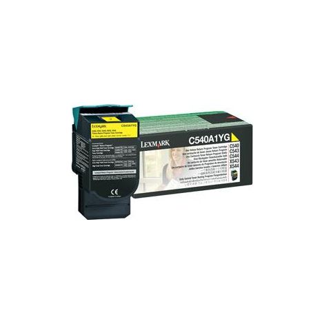 Lexmark C540A1YG cartucho de tóner 1 pieza(s) Original Amarillo