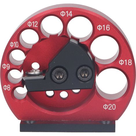 Fabricant de chevilles 8 à 20mm précision alu anodisé rouge lame carbure sciage bois 8 trous outil menuiserie (1/5)