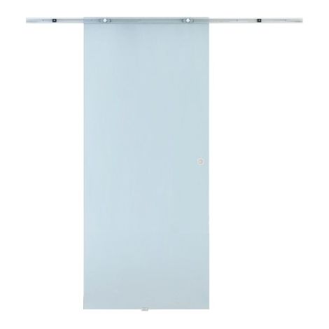 Porta scorrevole in vetro satinato, 775/900/1025x2050 mm, installazione in loco. (1/5)