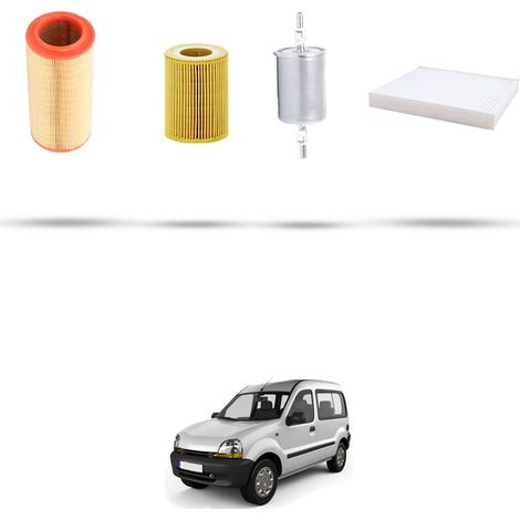 Kit tagliando 4 filtri compatibile con Renault Kangoo 1.2 44kw dal 1997 (1/5)