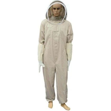 Imkeranzug, professioneller Imkeranzug mit Handschuhen, Schutzkleidung mit Kapuze für Imker XXL (1/5)