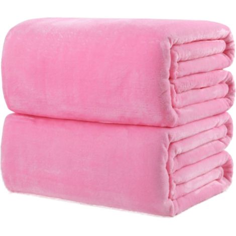 Plaid - Fleece - 150 x 200 cm - Polyester - Lavable En Machine - Pour Lit Canapé Chambre - 1 Pièce (1/5)
