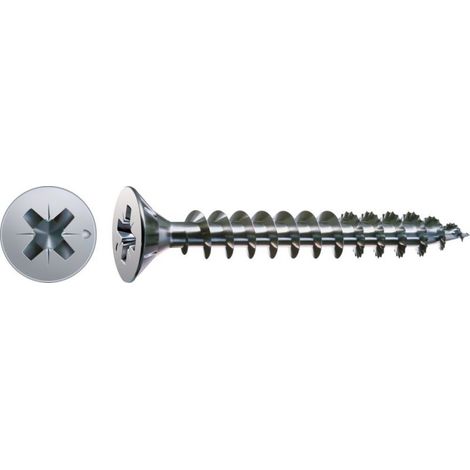 SPAX Universalschraube, 2,5 x 16 mm, 1000 Stück, Vollgewinde, Senkkopf, Kreuzschlitz Z1, S-Spitze, WIROX - 1081010250165