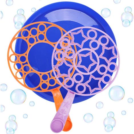 Baguette à bulles colorée pour enfants, kit de soufflage de bulles amusant avec bâton magique (1/5)