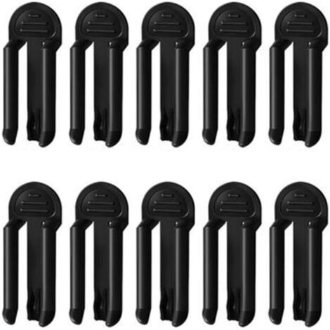 Trash Can Pince en Plastique, Fixe Poubelle Porte-Ordures Clip, 12 Pièces Clip Fermeture Poubelle, Poubelle Anti-Chute Clip, Supports de Pince à Clip, Ordures Pratique Clip, pour les Produits Mé (1/5)