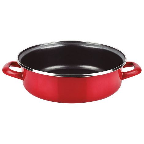 Optimax Lunchbox Ø24cm Rot emaillierter Stahl AISI 430 Fagor