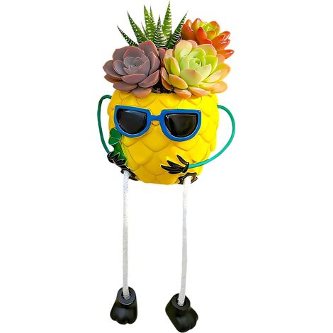 Support à fleurs en forme d'ananas avec trous d'aération (1/5)