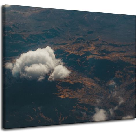 Leinwanddruck Natur aus der Vogelperspektive 100x80 cm